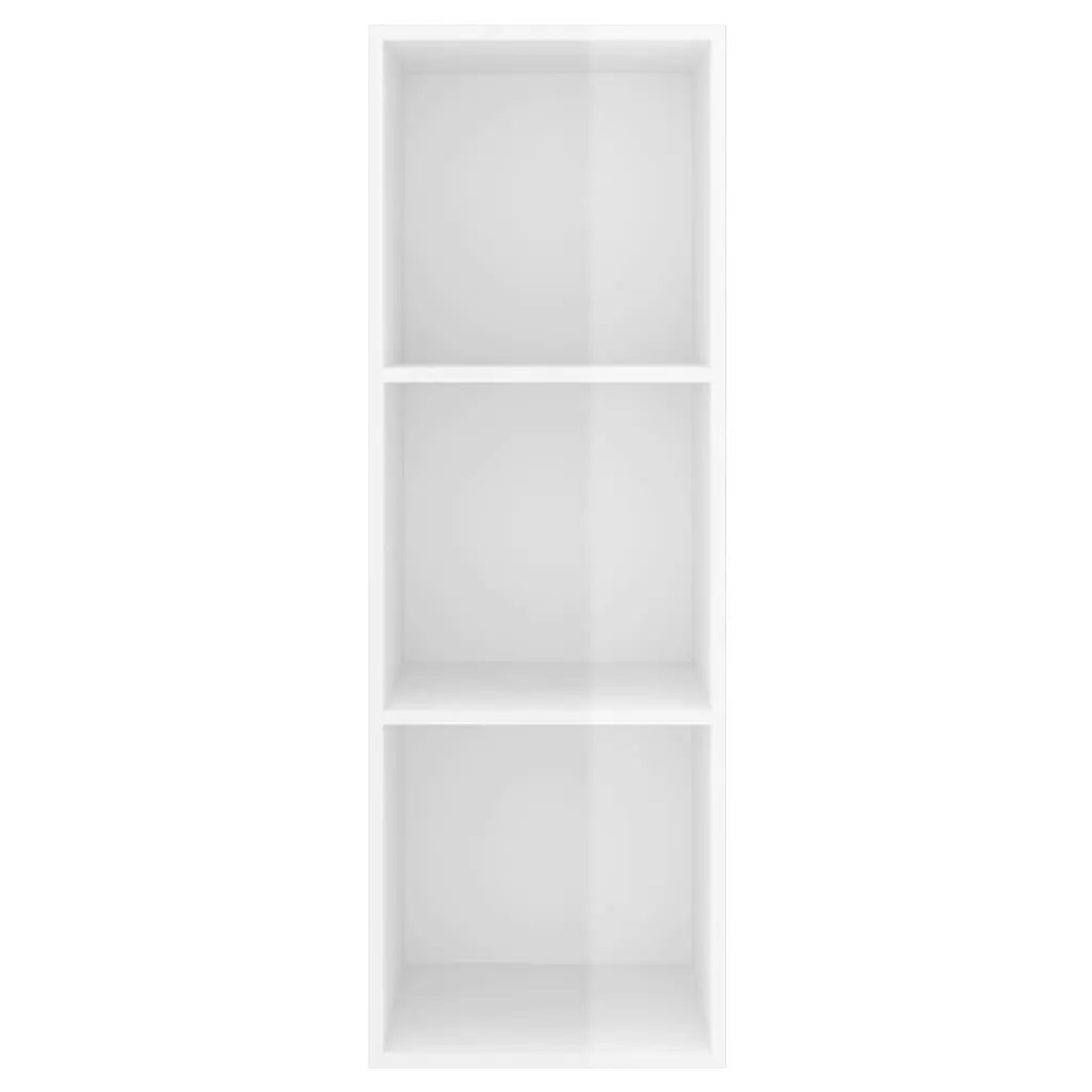 Wall-mounted TV Cabinet High Gloss White 37x37x107 cm Engineered Wood 805486