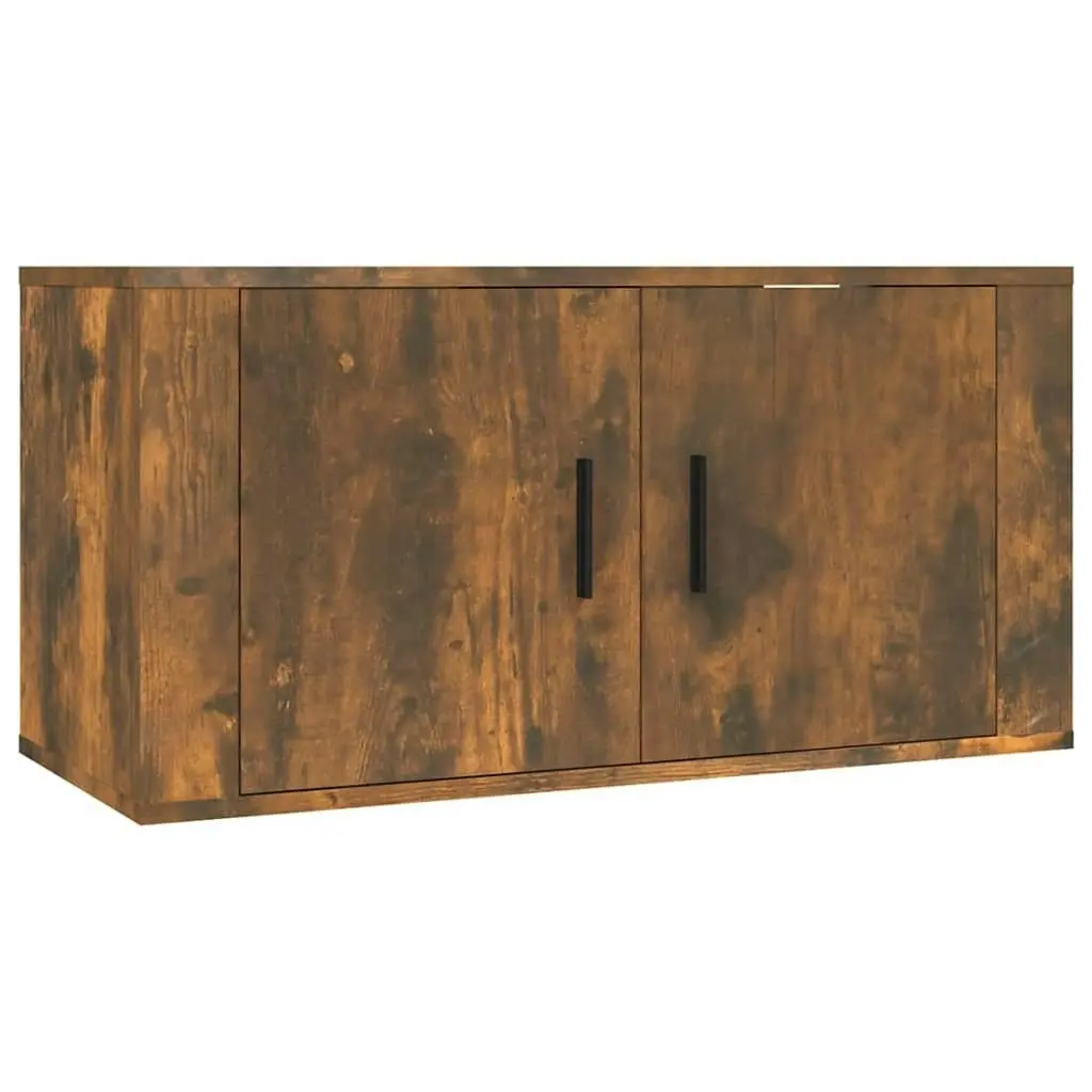 Wall-mounted TV Cabinets 3 pcs Smoked Oak 80x34.5x40 cm 3188363