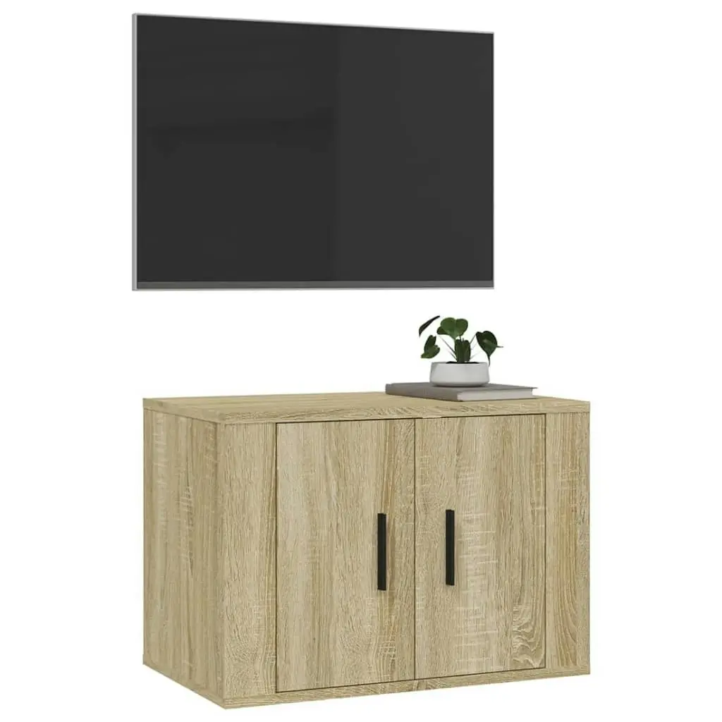 Wall Mounted TV Cabinet Sonoma Oak 57x34.5x40 cm 816619