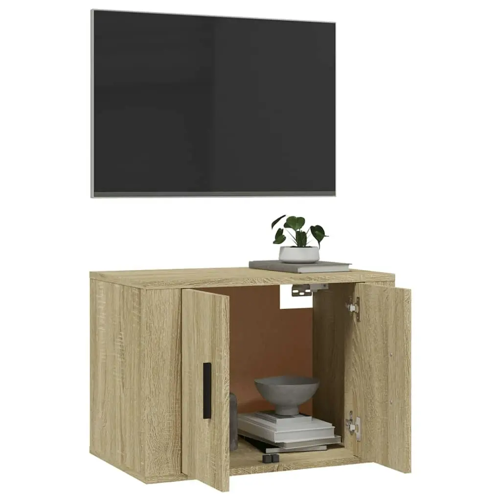 Wall Mounted TV Cabinet Sonoma Oak 57x34.5x40 cm 816619