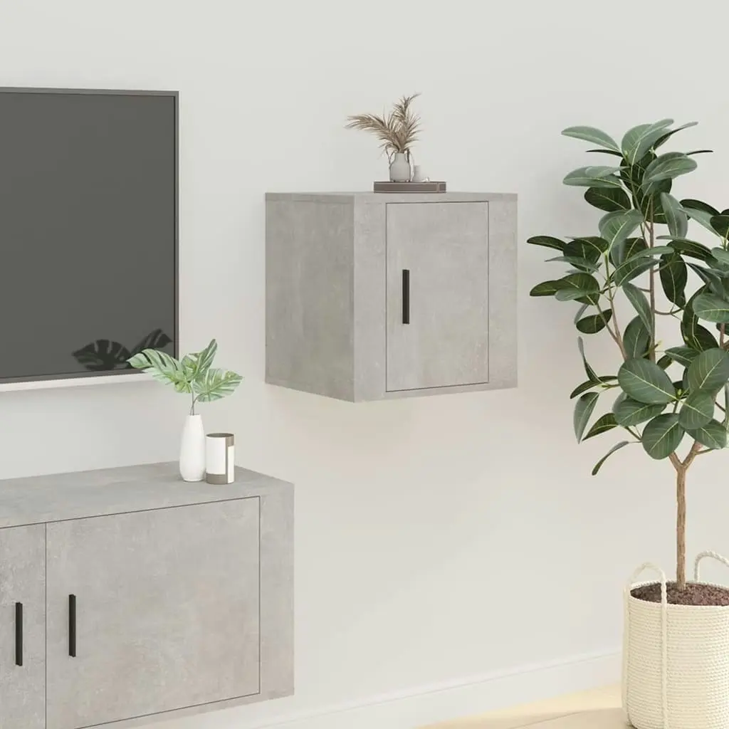 Wall Mounted TV Cabinets 2 pcs Concrete Grey 40x34.5x40 cm 816649