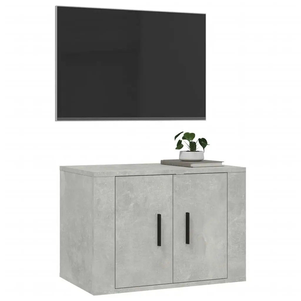 Wall Mounted TV Cabinet Concrete Grey 57x34.5x40 cm 816620