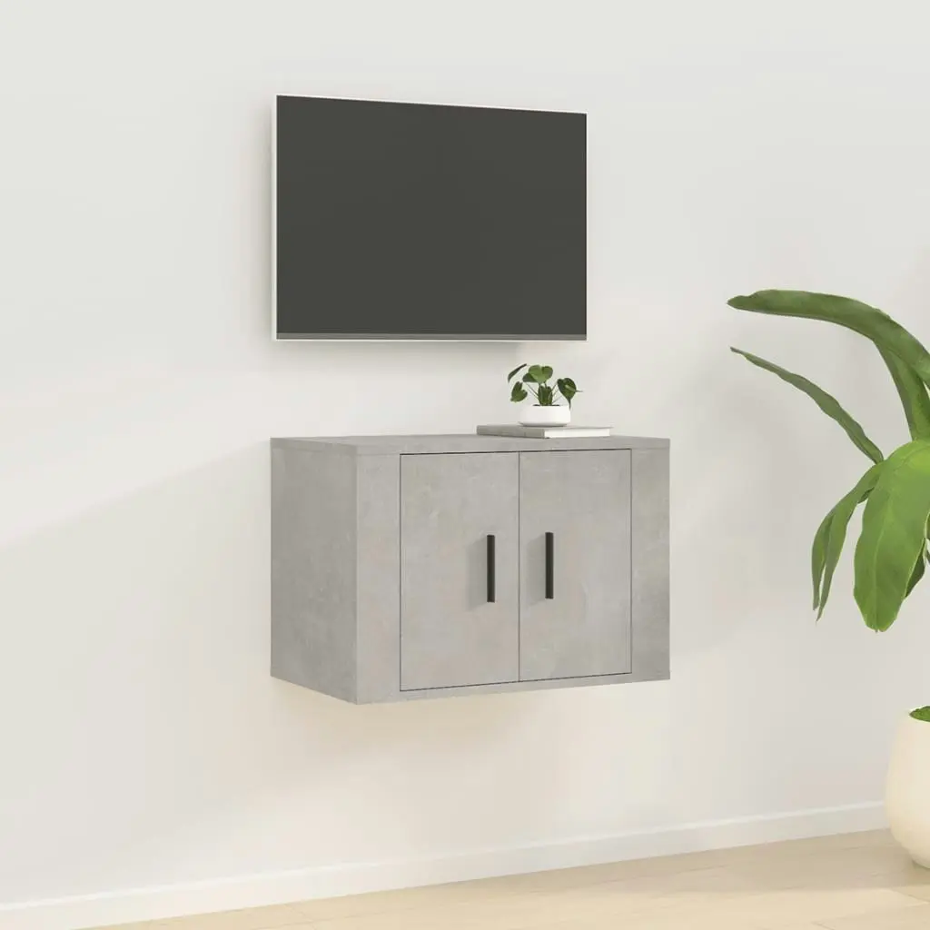 Wall Mounted TV Cabinet Concrete Grey 57x34.5x40 cm 816620