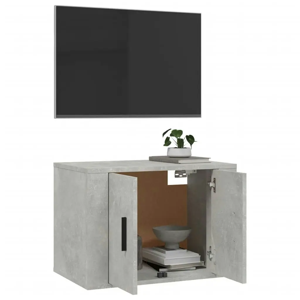 Wall Mounted TV Cabinet Concrete Grey 57x34.5x40 cm 816620