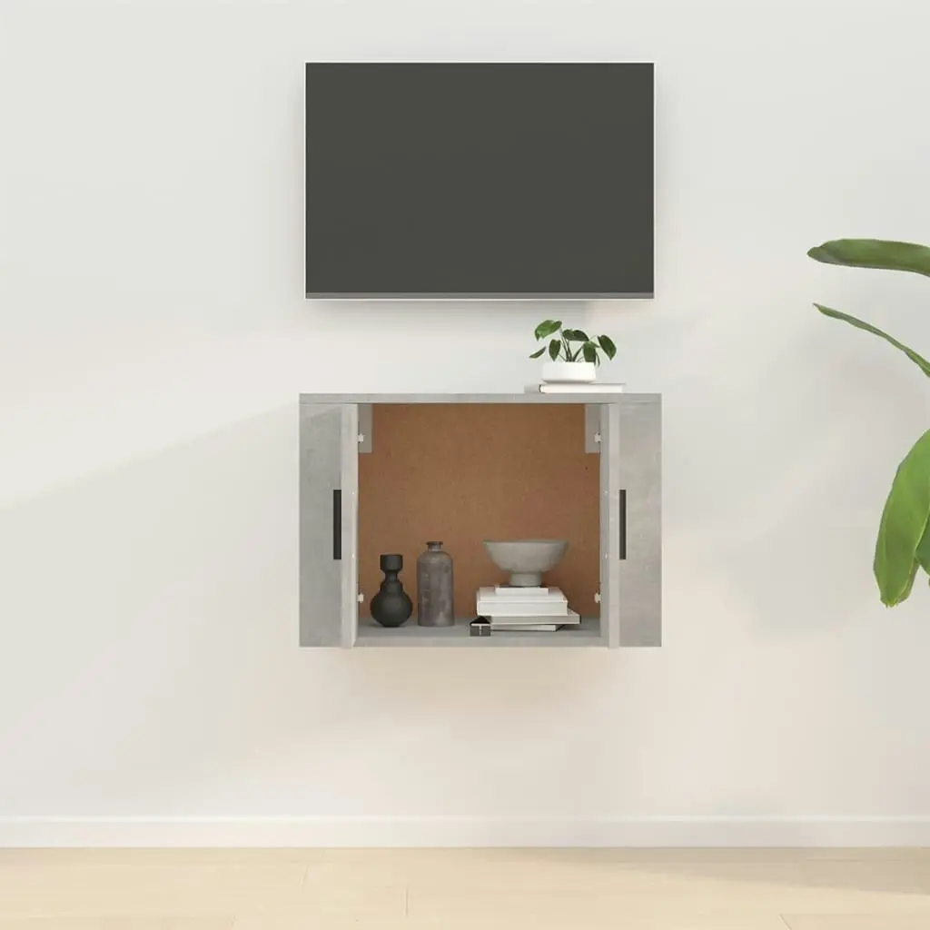 Wall Mounted TV Cabinet Concrete Grey 57x34.5x40 cm 816620