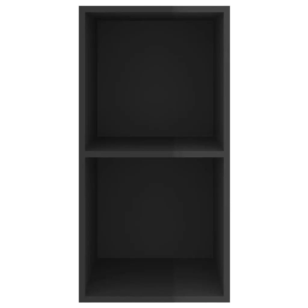 Wall-mounted TV Cabinet High Gloss Black 37x37x72 cm Engineered Wood 805478