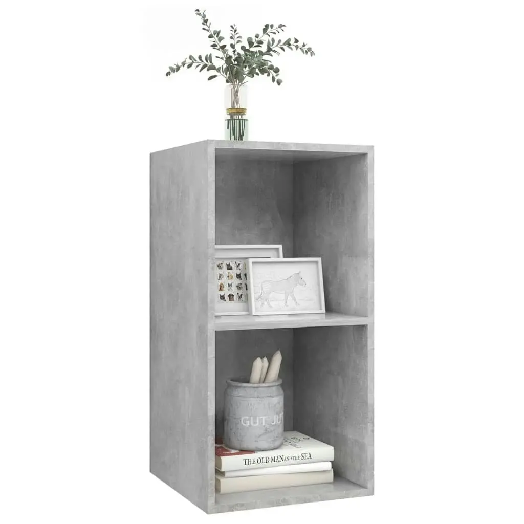 Wall-mounted TV Cabinet Concrete Grey 37x37x72 cm Engineered Wood 805475