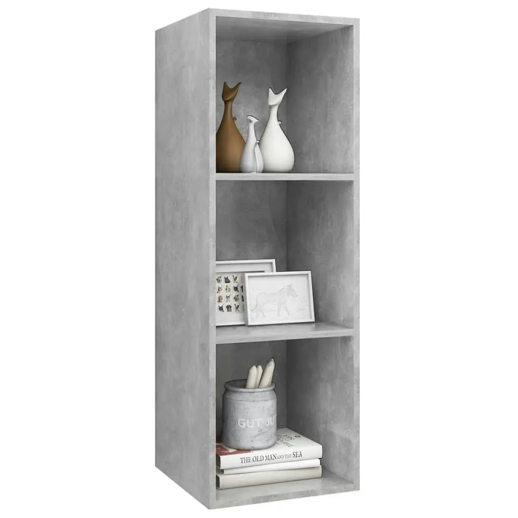 Wall-mounted TV Cabinet Concrete Grey 37x37x107 cm Engineered Wood 805484