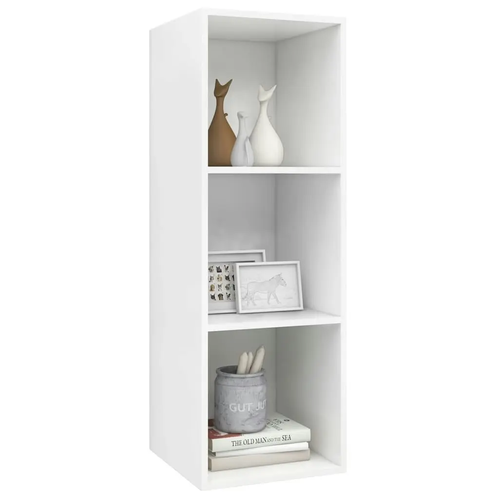 Wall-mounted TV Cabinet White 37x37x107 cm Engineered Wood 805480