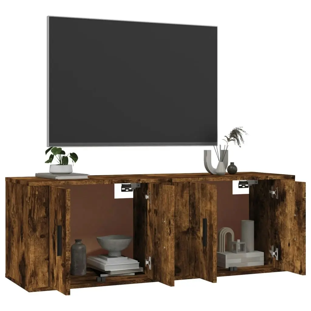 Wall-mounted TV Cabinets 2 pcs Smoked Oak 57x34.5x40 cm 3188339