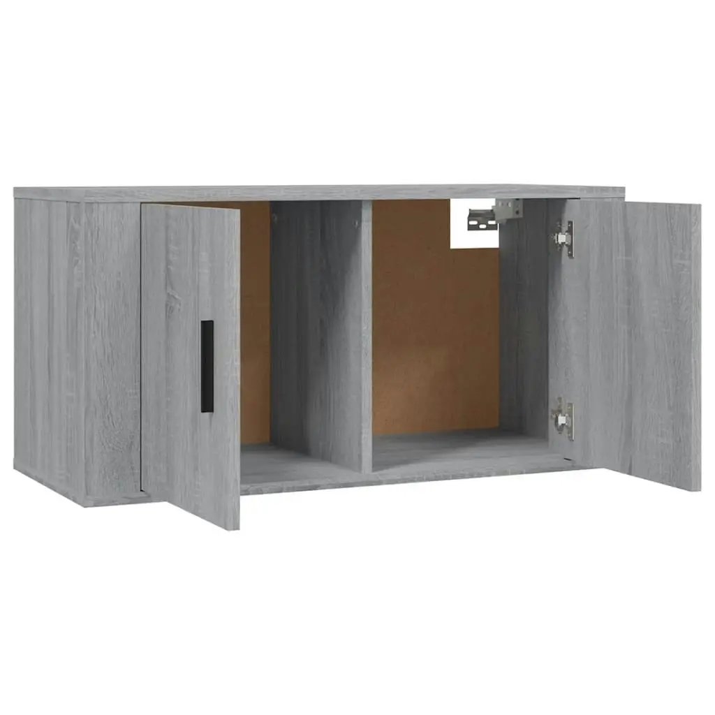 Wall Mounted TV Cabinet Grey Sonoma 80x34.5x40 cm 816630