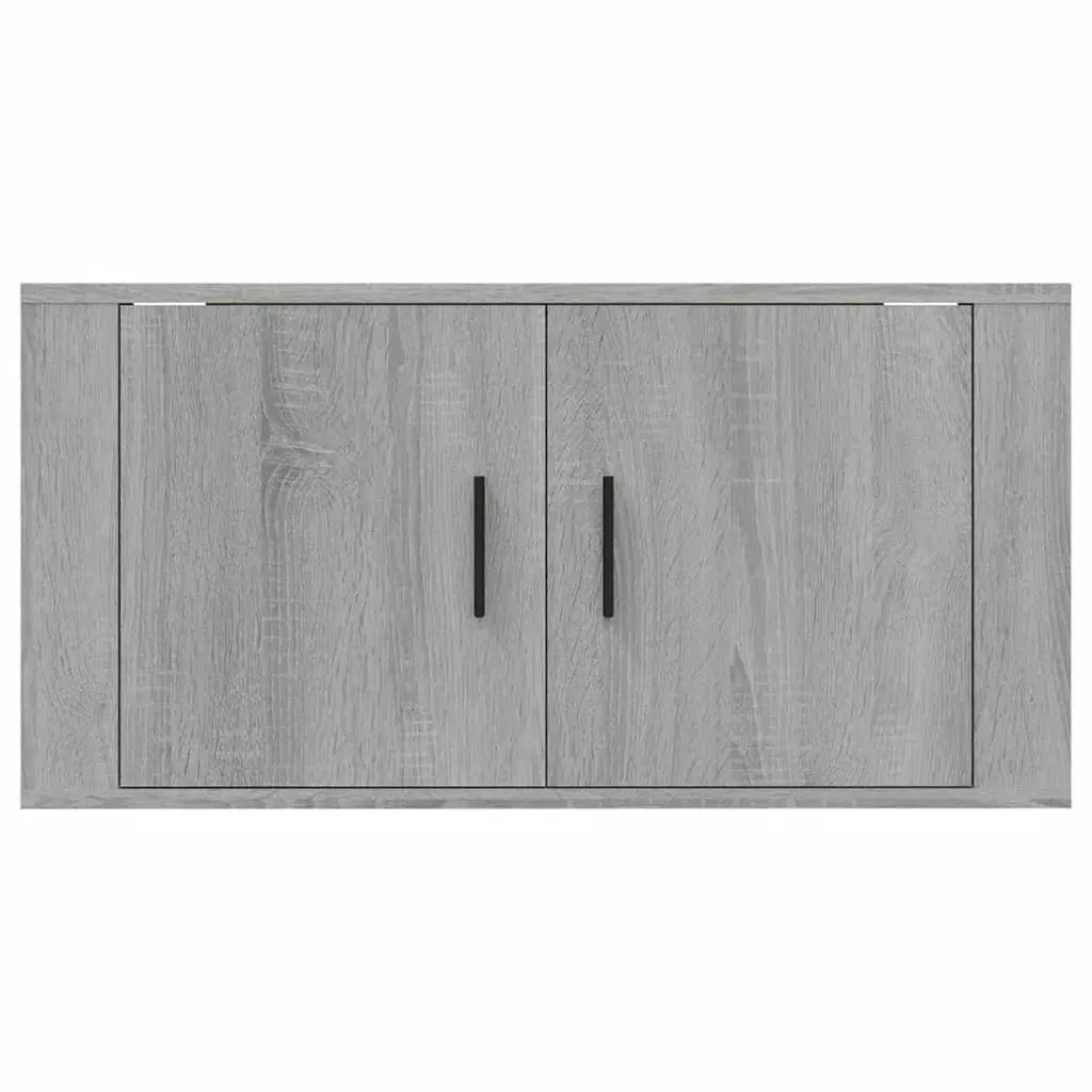 Wall Mounted TV Cabinet Grey Sonoma 80x34.5x40 cm 816630