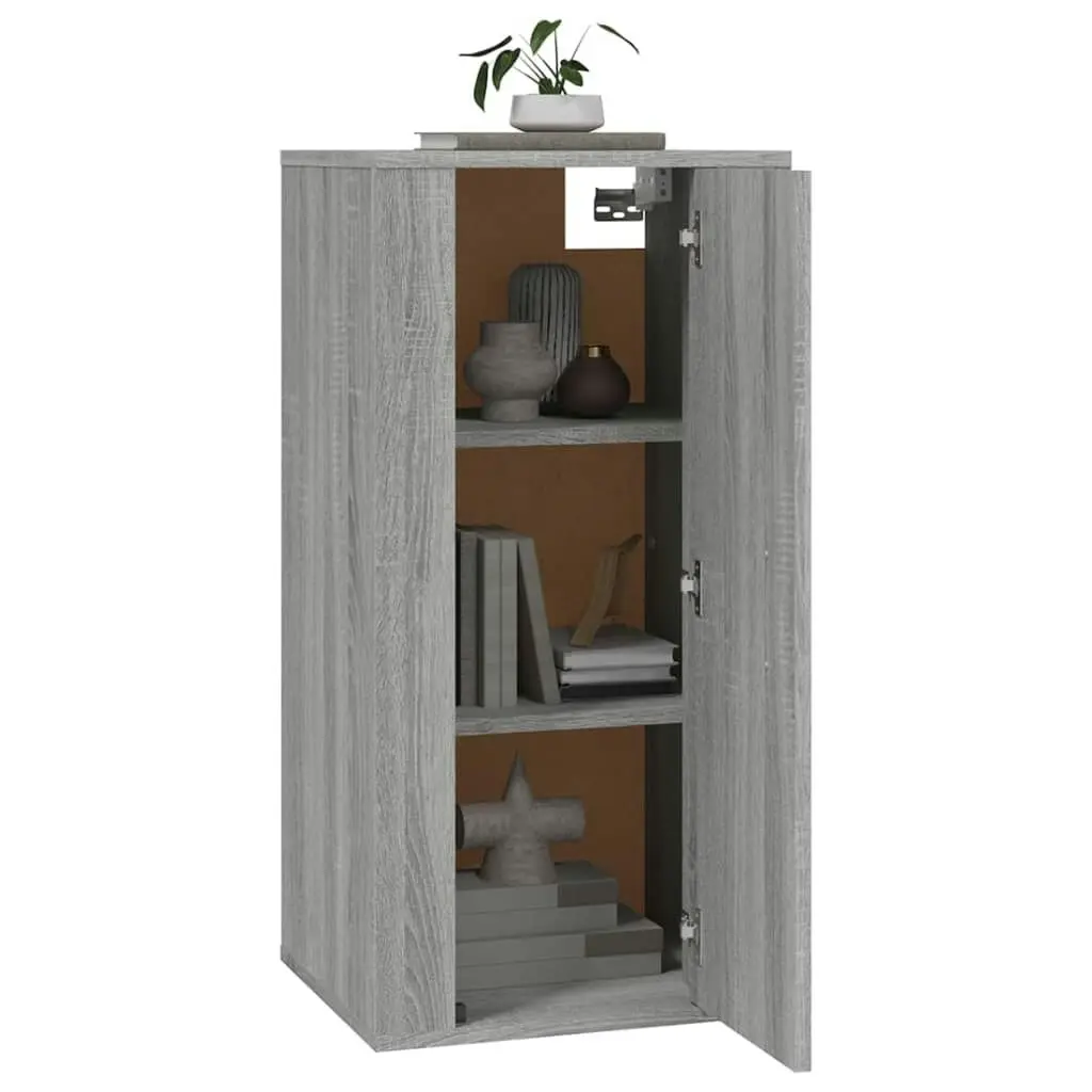 Wall Mounted TV Cabinet Grey Sonoma 40x34.5x80 cm 816678