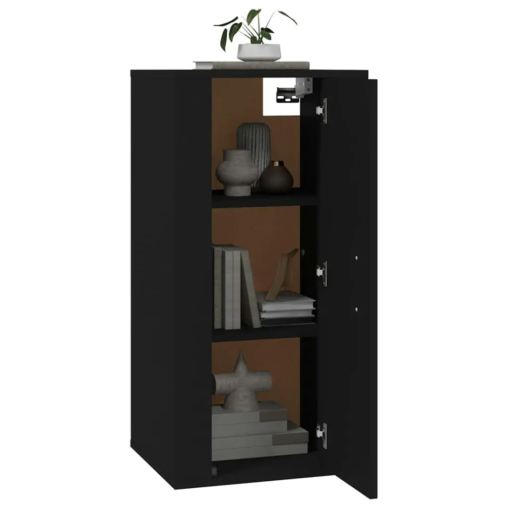 Wall Mounted TV Cabinet Black 40x34.5x80 cm 816673