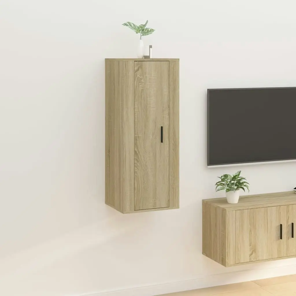 Wall Mounted TV Cabinet Sonoma Oak 40x34.5x100 cm 816683