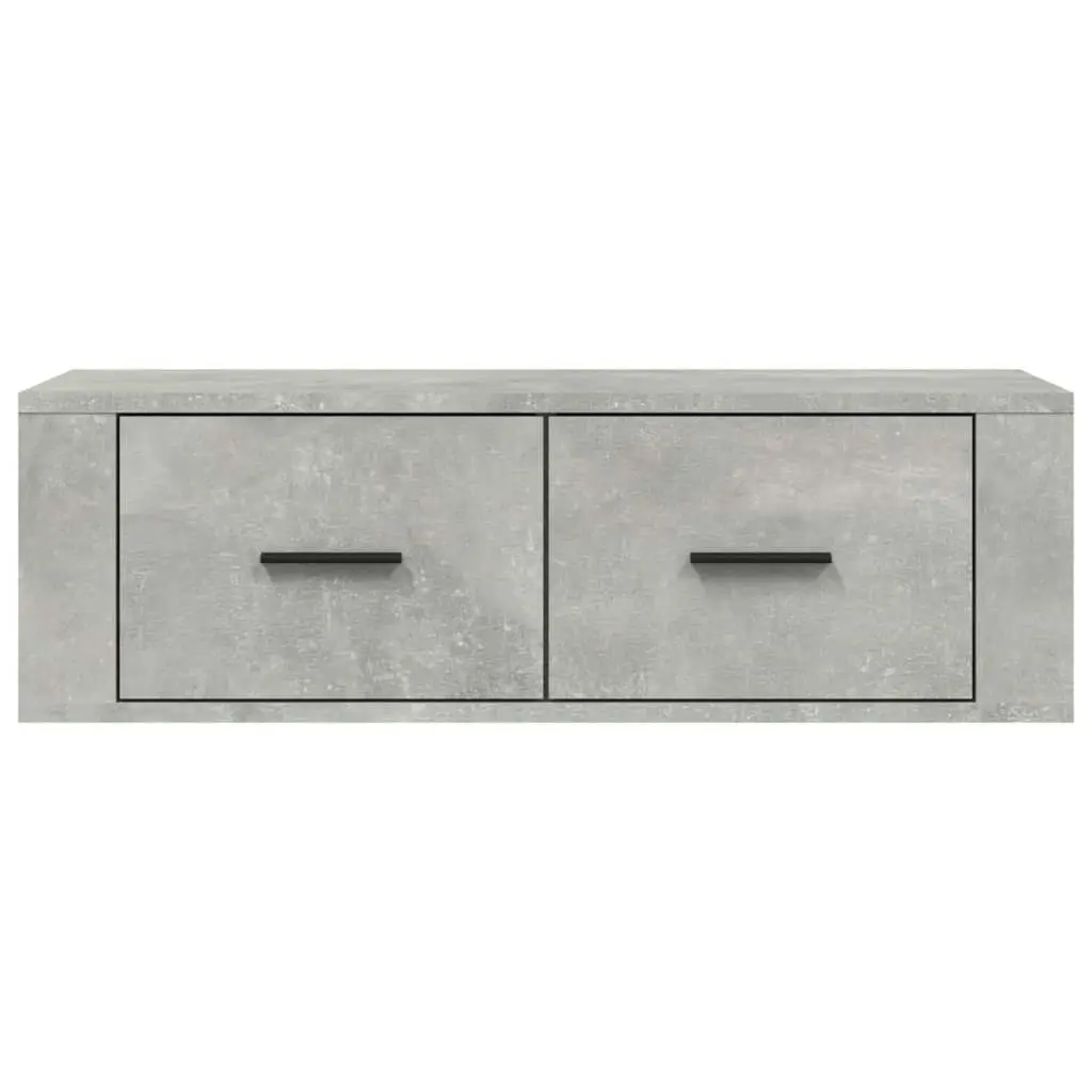 Hanging TV Cabinet Concrete Grey 80x36x25 cm Engineered Wood 816836