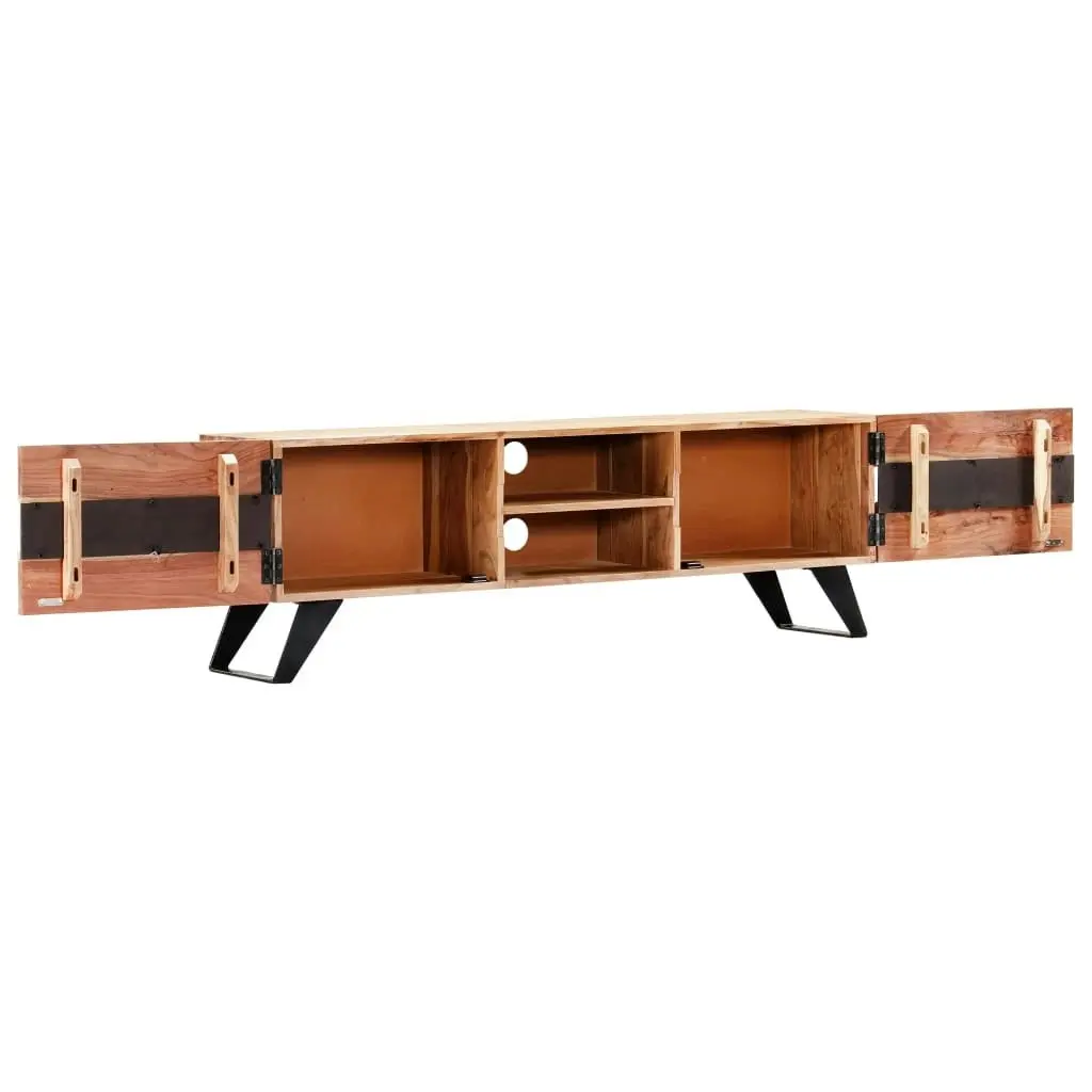 TV Cabinet 140x30x45 cm Solid Acacia Wood 247974