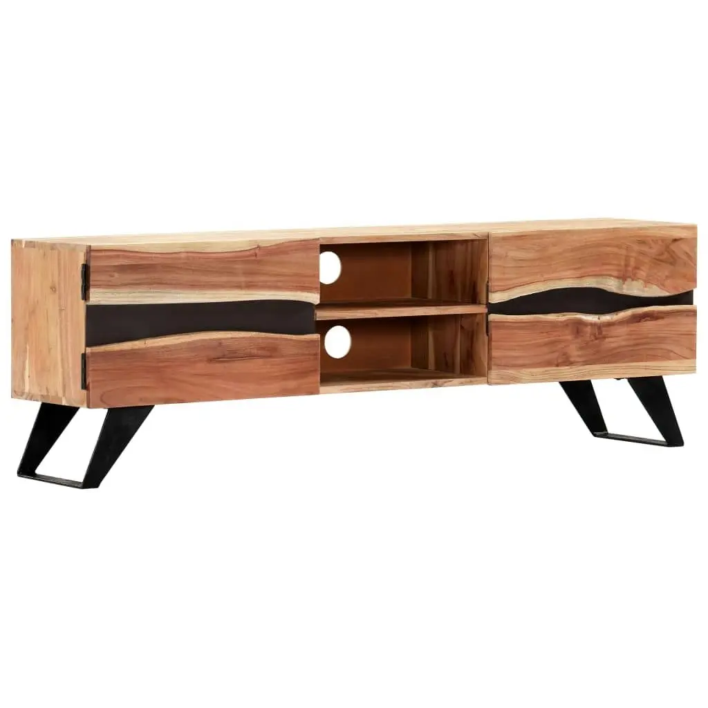 TV Cabinet 140x30x45 cm Solid Acacia Wood 247974