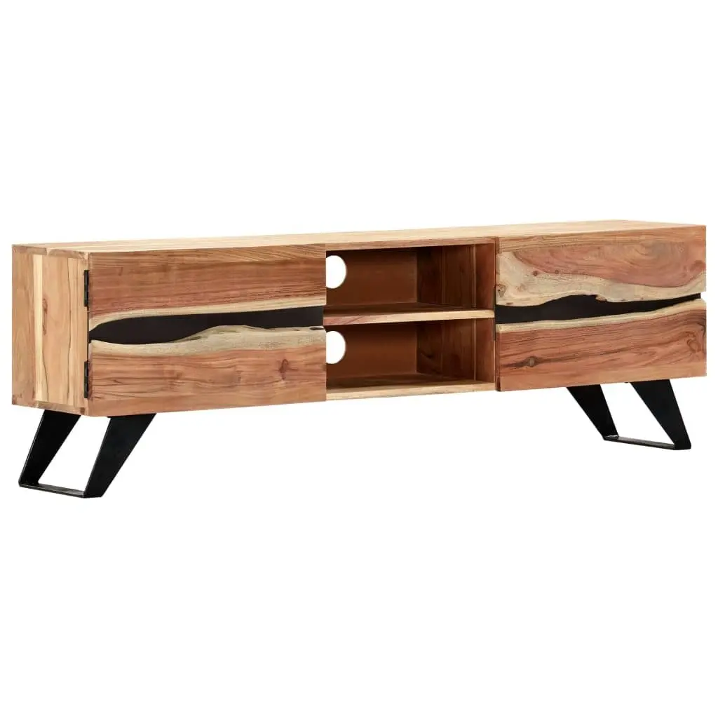 TV Cabinet 140x30x45 cm Solid Acacia Wood 247974