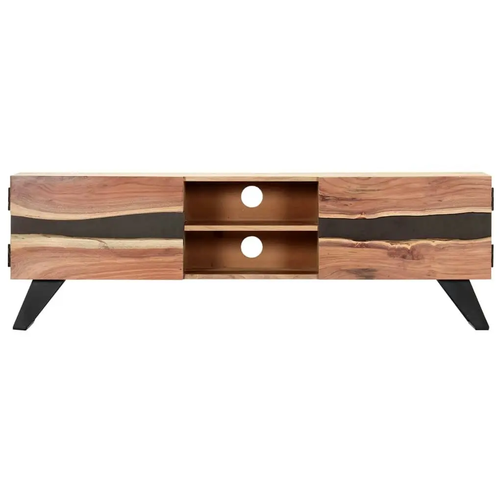 TV Cabinet 140x30x45 cm Solid Acacia Wood 247974