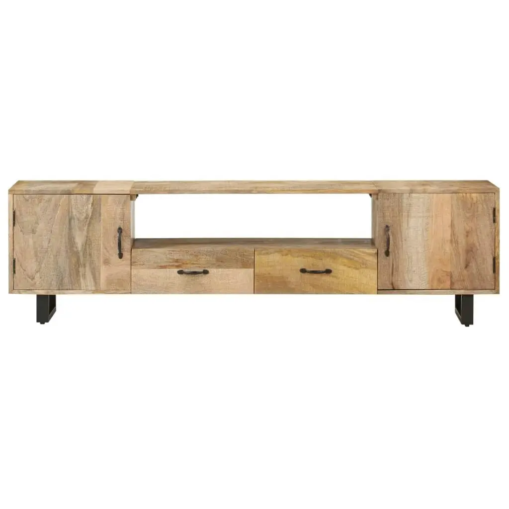 TV Cabinet 160x30x45 cm Solid Mango Wood 320255