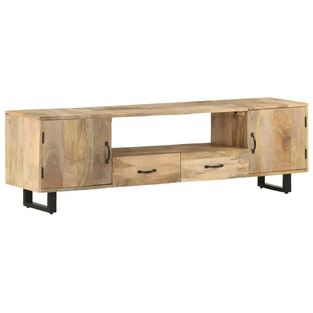 TV Cabinet 160x30x45 cm Solid Mango Wood 320255