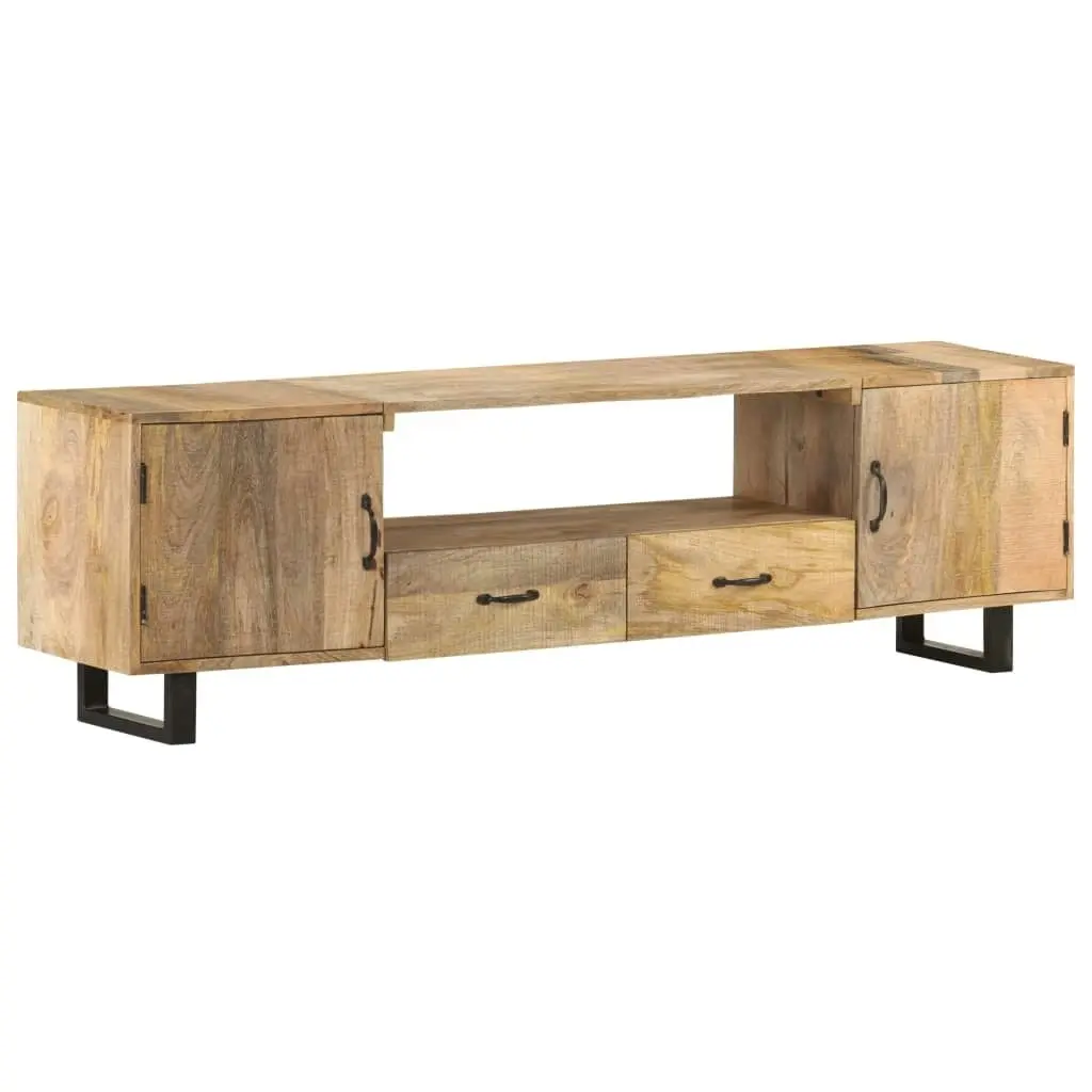 TV Cabinet 160x30x45 cm Solid Mango Wood 320255