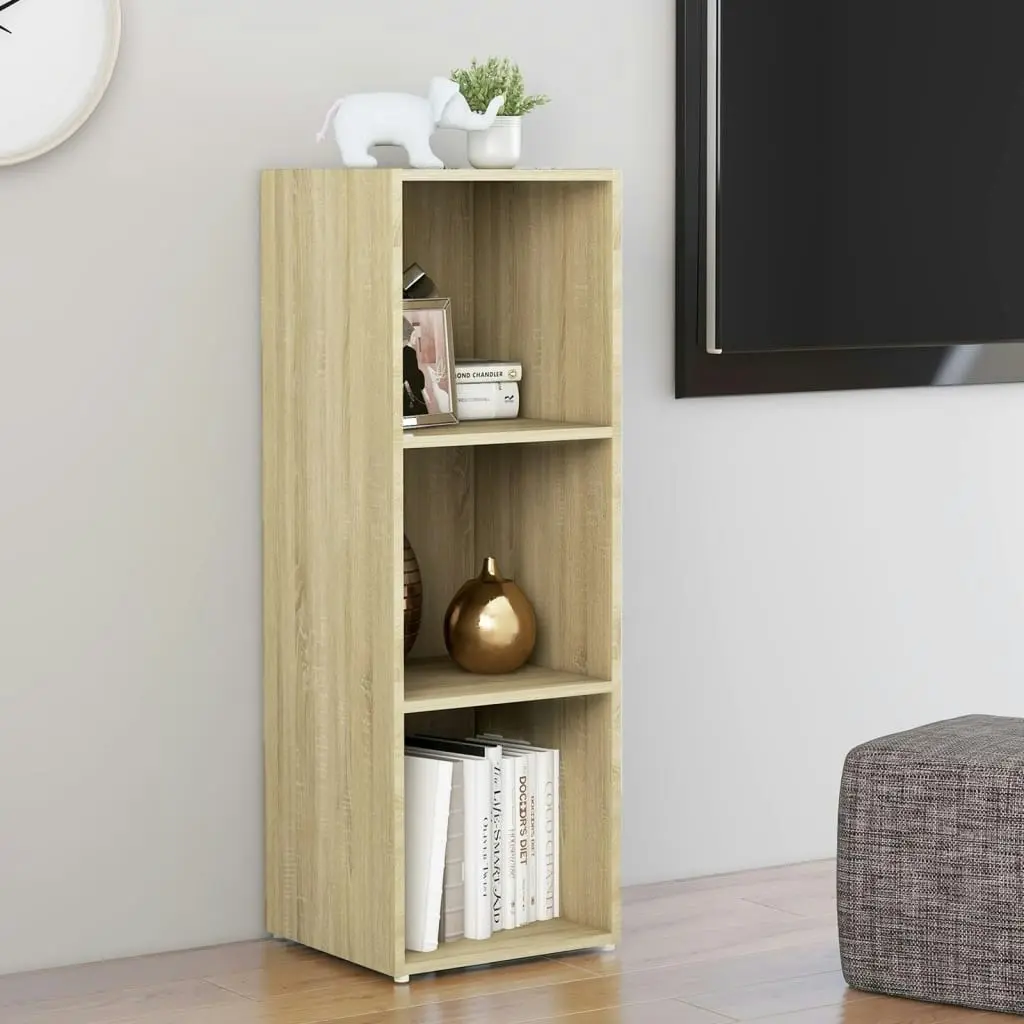 TV Cabinet Sonoma Oak 107x35x37 cm Engineered Wood 805537