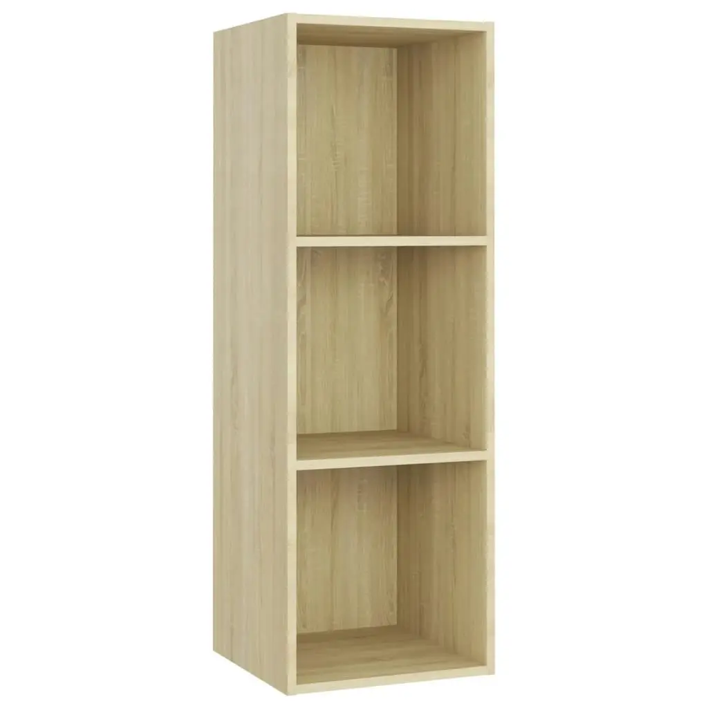 TV Cabinet Sonoma Oak 107x35x37 cm Engineered Wood 805537