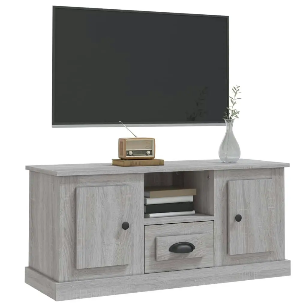 TV Cabinet Grey Sonoma 100x35.5x45 cm Engineered Wood 816462