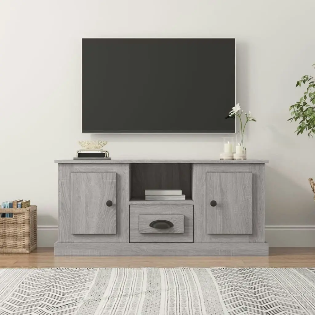 TV Cabinet Grey Sonoma 100x35.5x45 cm Engineered Wood 816462