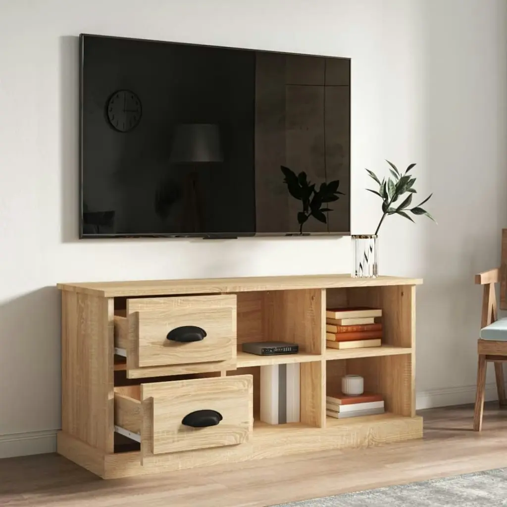 TV Cabinet Sonoma Oak 102x35.5x47.5 cm Engineered Wood 816179