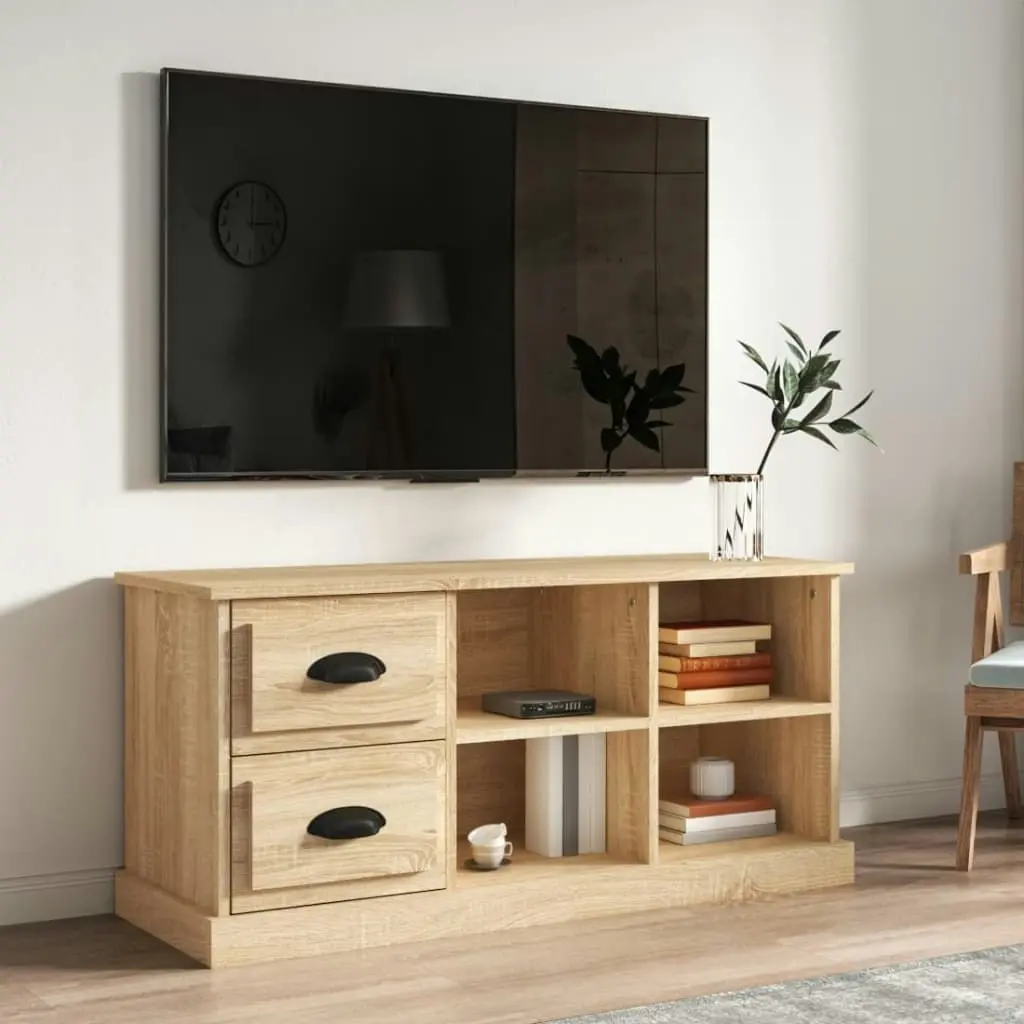 TV Cabinet Sonoma Oak 102x35.5x47.5 cm Engineered Wood 816179