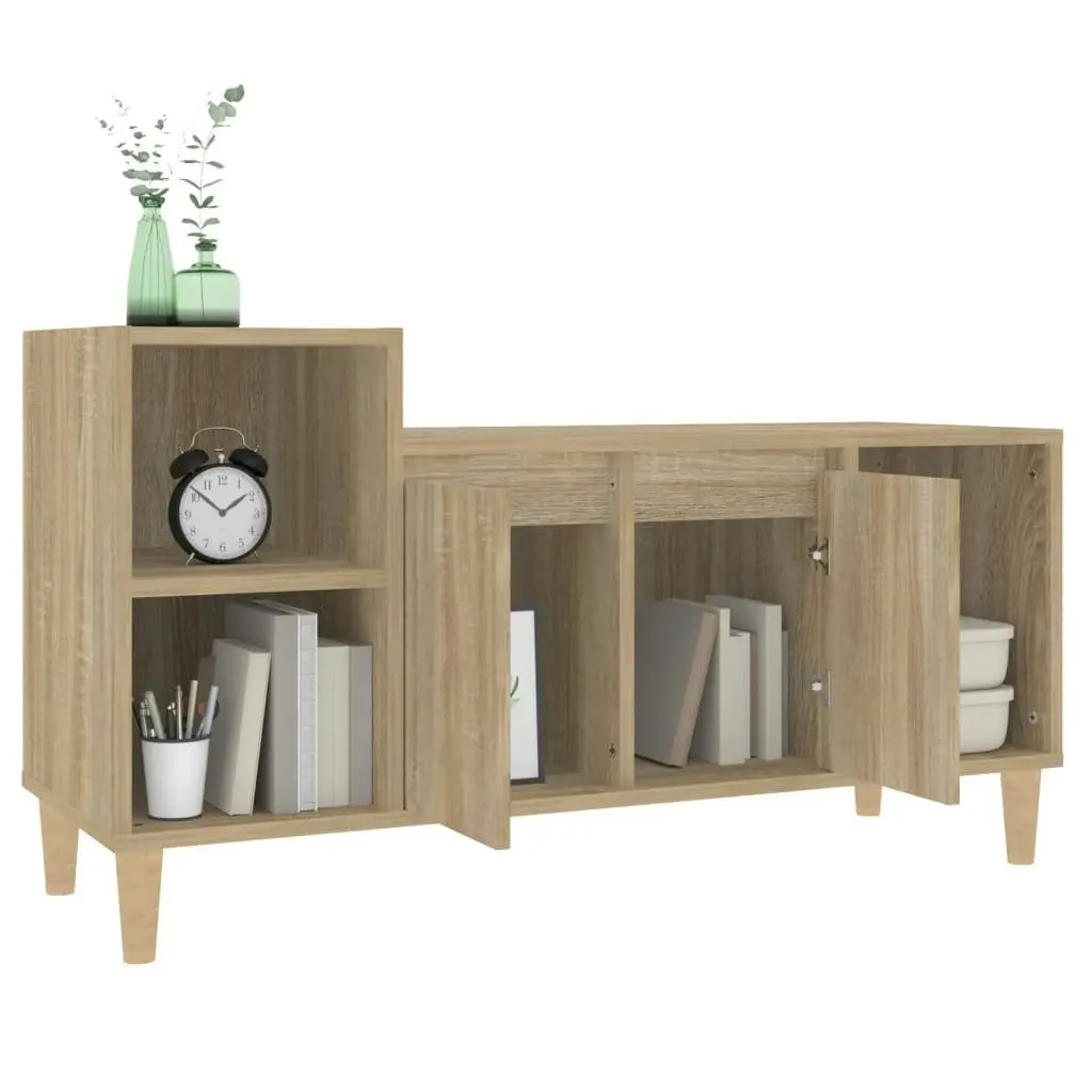 TV Cabinet Sonoma Oak 100x35x55 cm Engineered Wood 821175