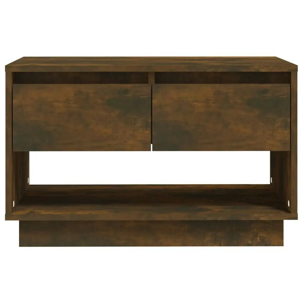 TV Cabinet Smoked Oak 70x41x44 cm Engineered Wood 812975