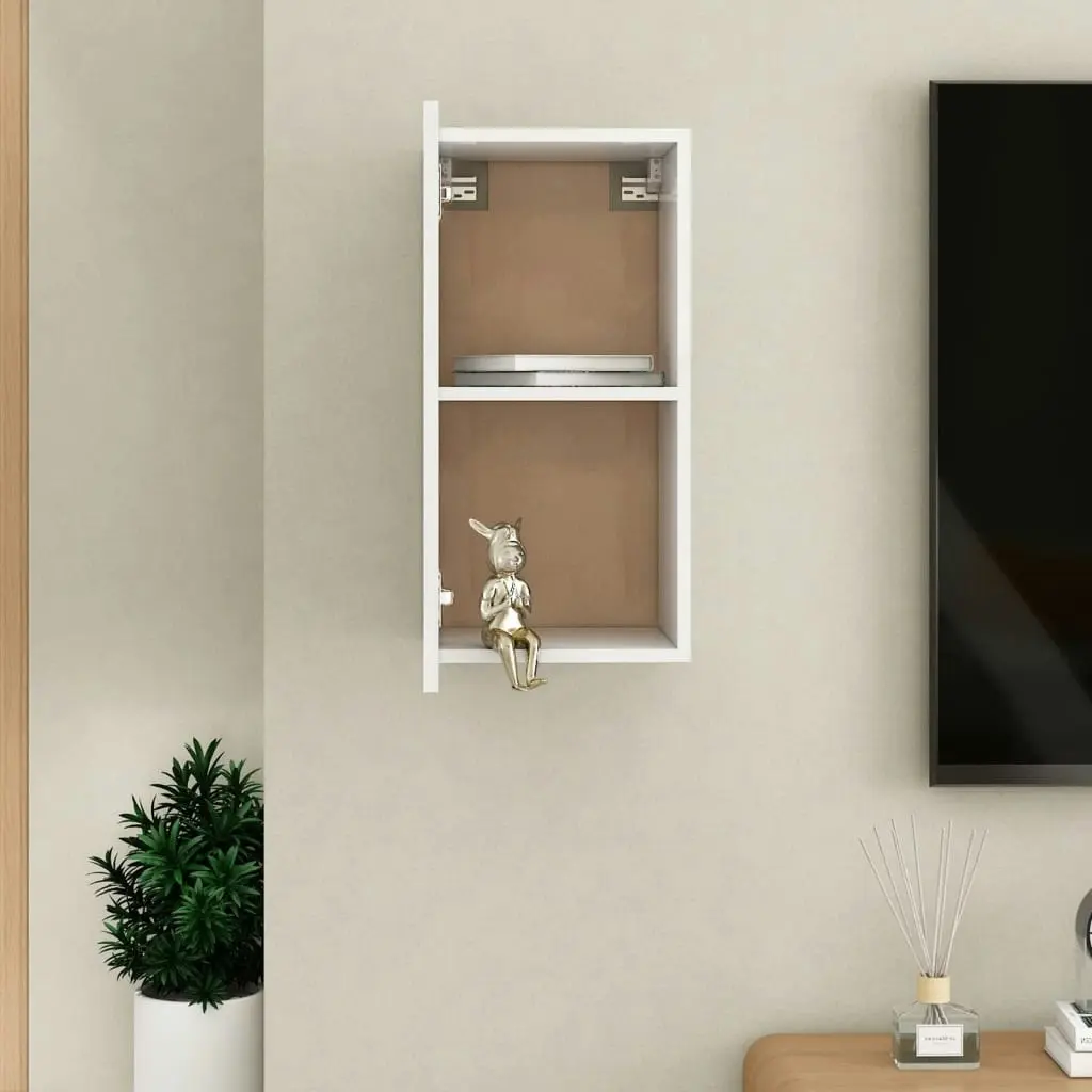 TV Cabinet White 30.5x30x60 cm Engineered Wood 803326