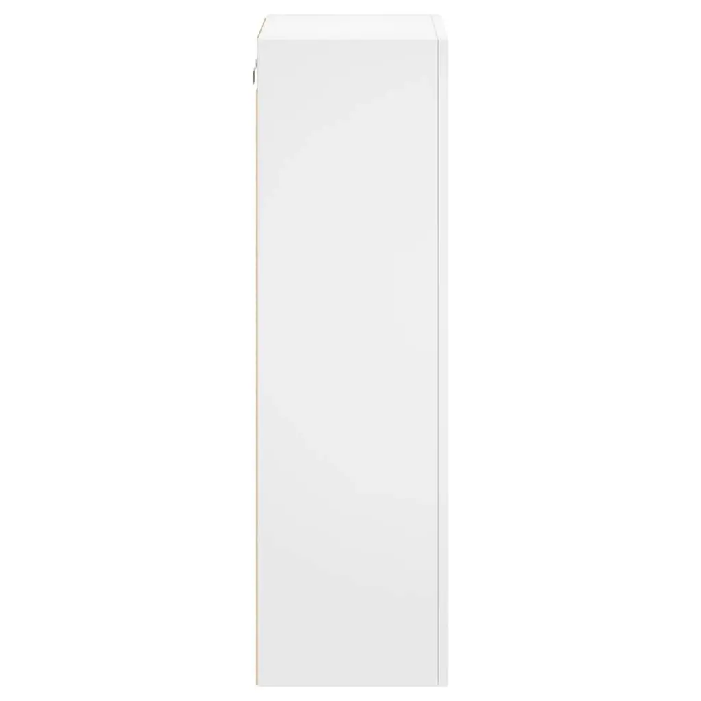 TV Wall Cabinet White 40.5x30x102 cm Engineered Wood 836931