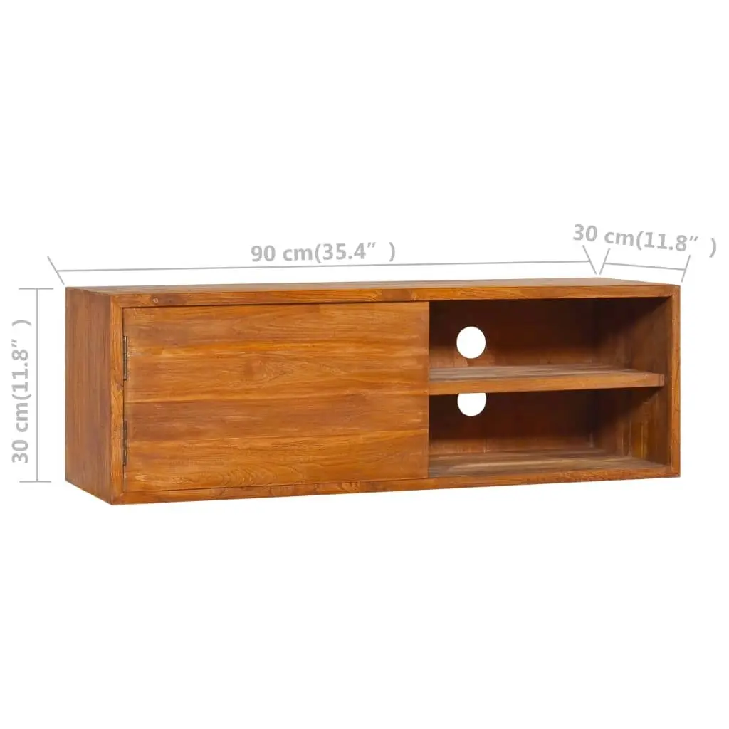 Wall-mounted TV Cabinet 180x30x30 cm Solid Teak Wood 3057505