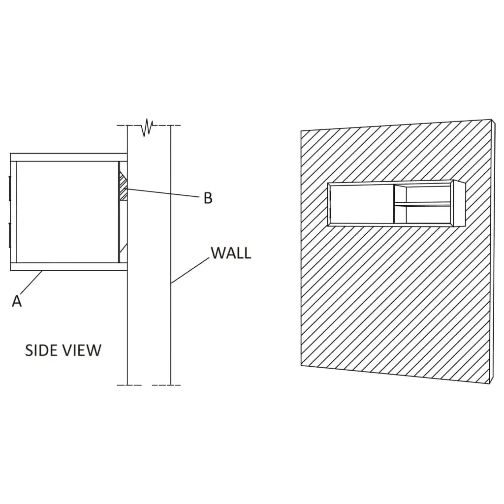 Wall-mounted TV Cabinet 180x30x30 cm Solid Teak Wood 3057505