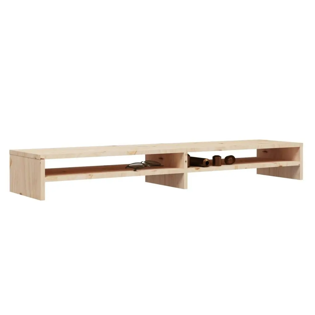 Monitor Stand 100x24x13 cm Solid Wood Pine 813919