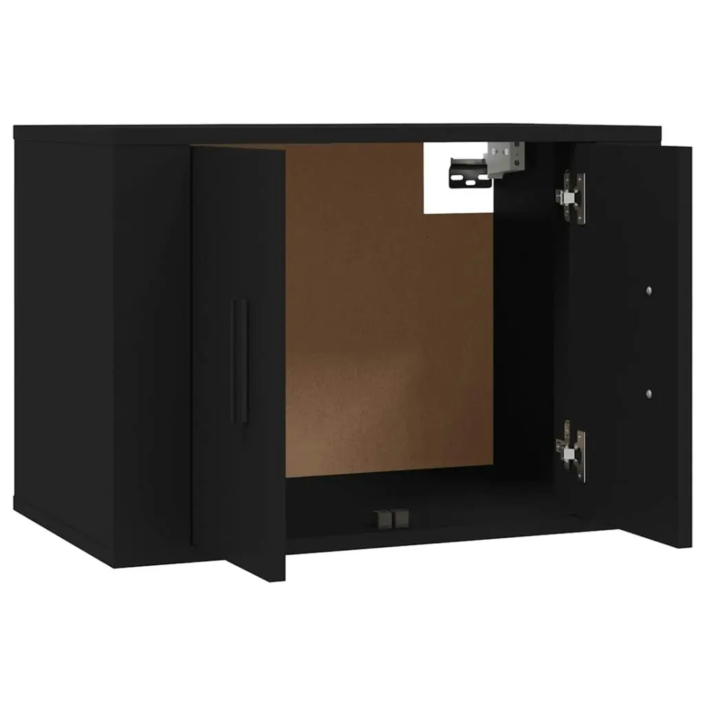 Wall Mounted TV Cabinet Black 57x34.5x40 cm 816617