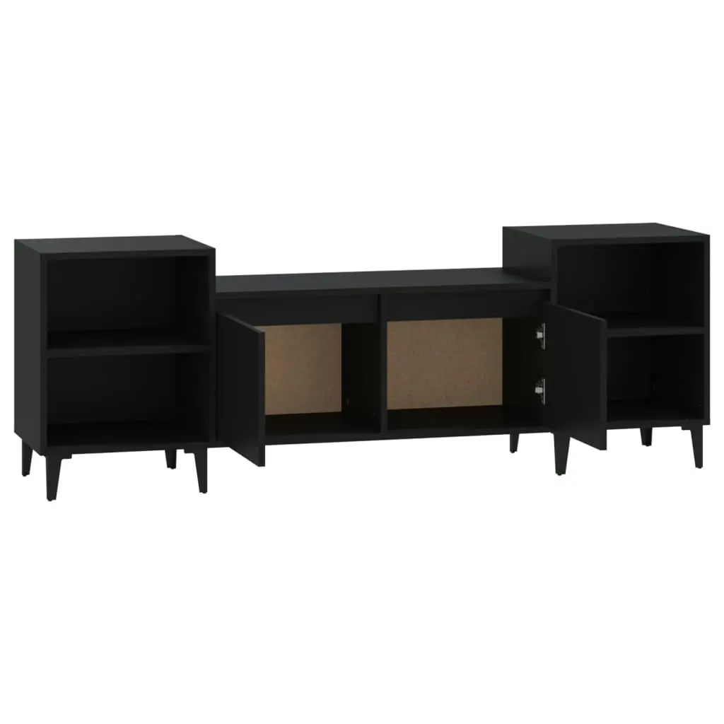 TV Cabinet Black 160x35x55 cm Engineered Wood 821197