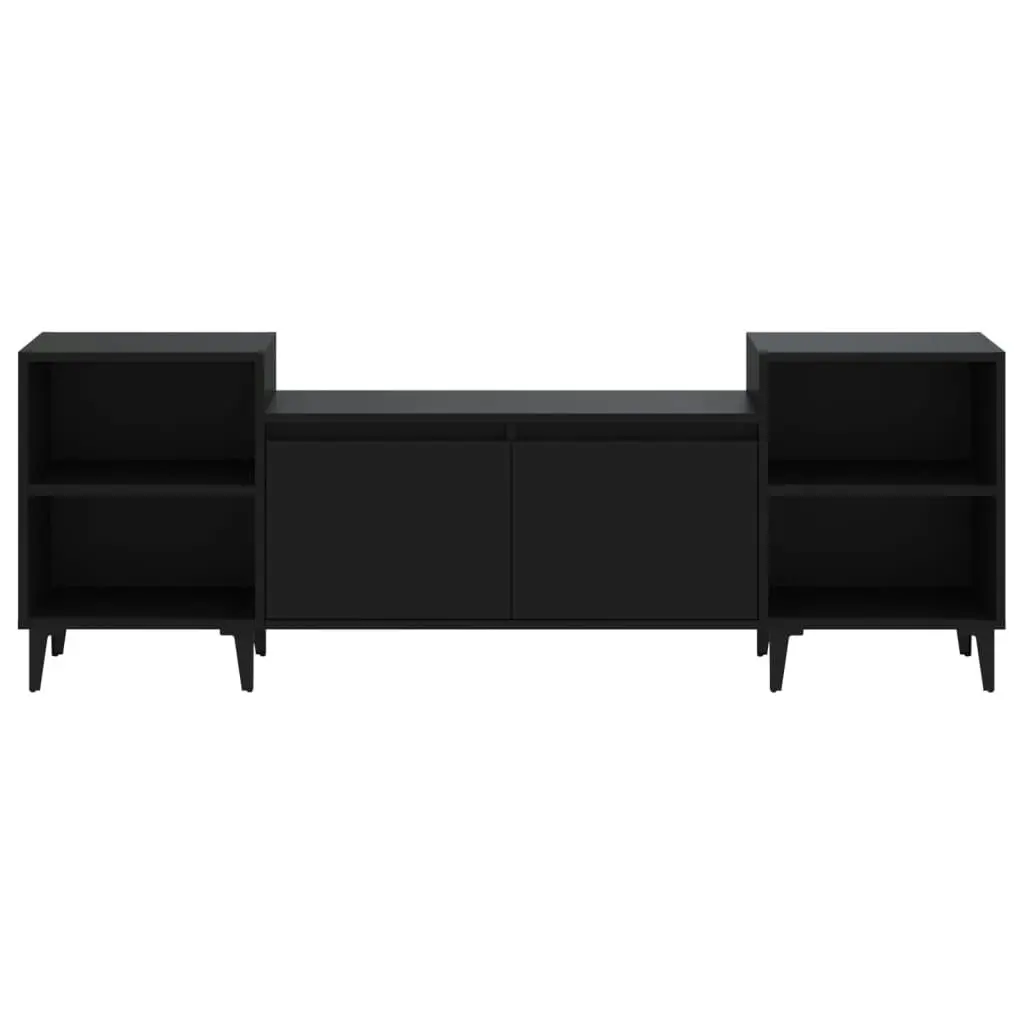 TV Cabinet Black 160x35x55 cm Engineered Wood 821197