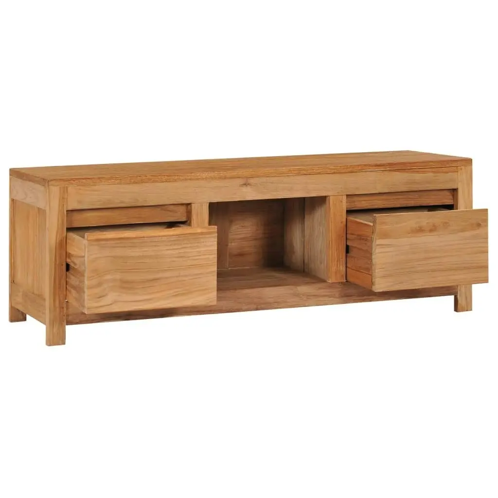 TV Cabinet 100x30x35 cm Solid Teak Wood 288900