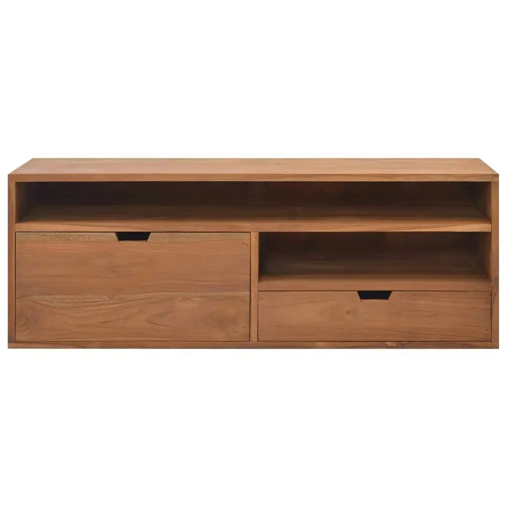 TV Cabinet 110x30x40 cm Solid Teak Wood 326119