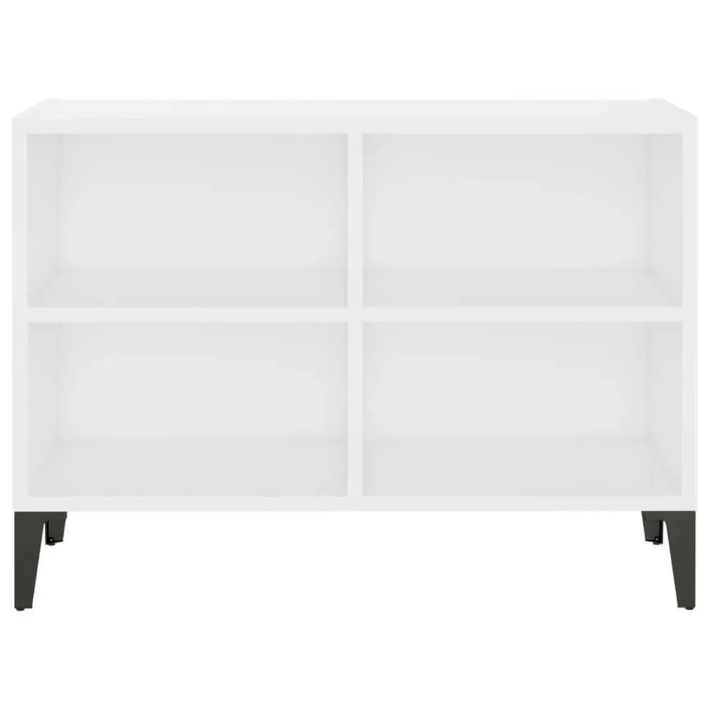 TV Cabinet with Metal Legs White 69.5x30x50 cm 805932