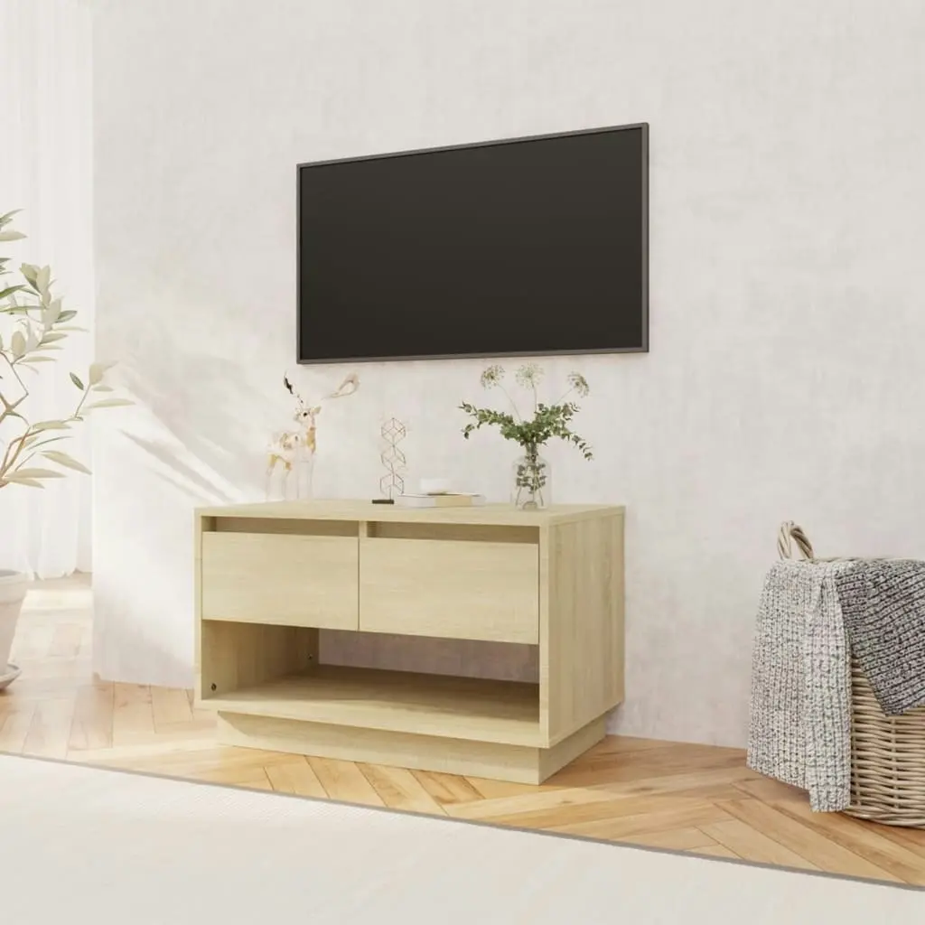 TV Cabinet Sonoma Oak 70x41x44 cm Engineered Wood 809497