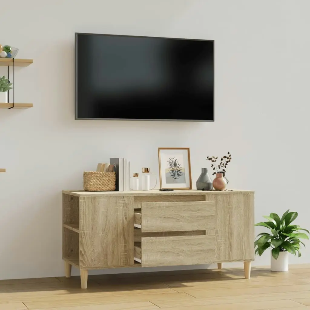 TV Cabinet Sonoma Oak 102x44.5x50 cm Engineered Wood 819599