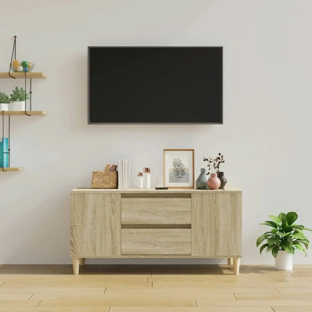 TV Cabinet Sonoma Oak 102x44.5x50 cm Engineered Wood 819599