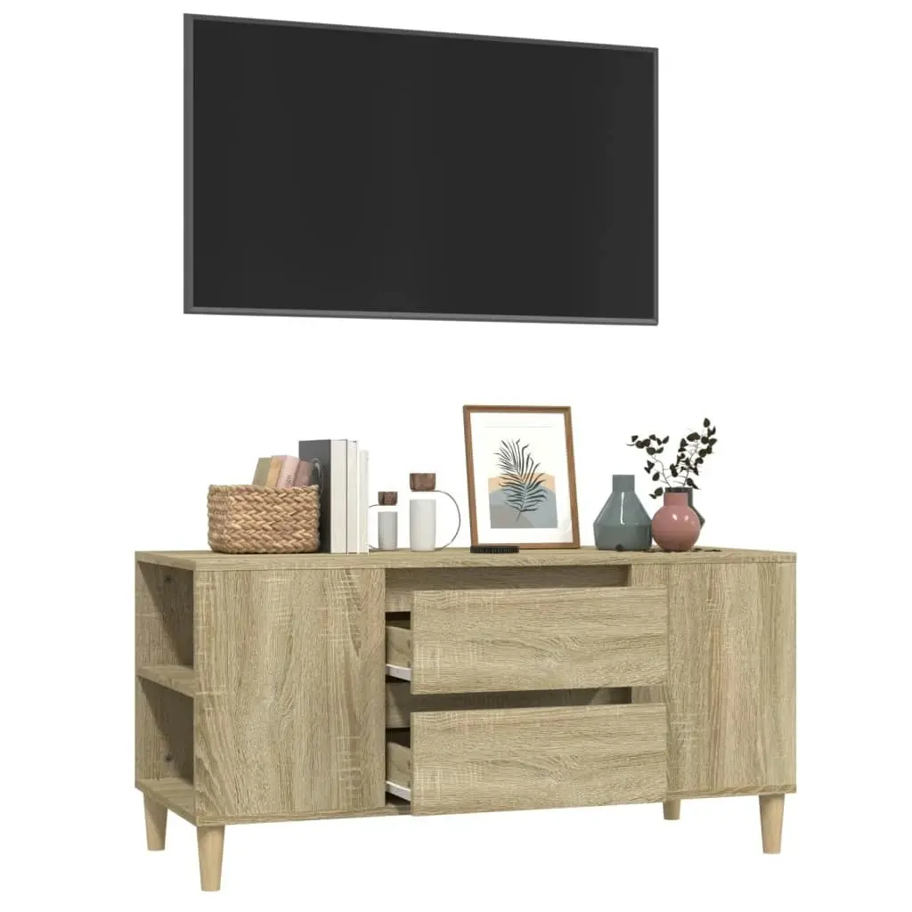 TV Cabinet Sonoma Oak 102x44.5x50 cm Engineered Wood 819599